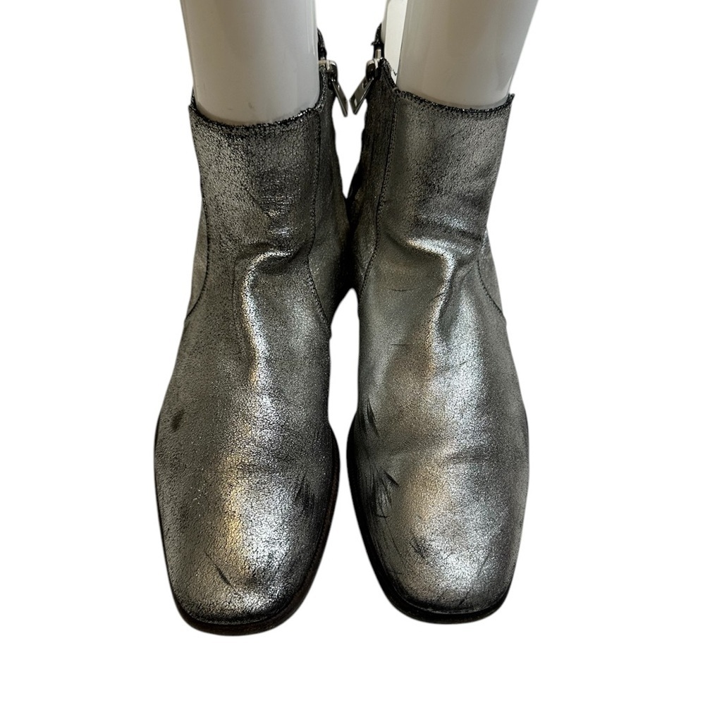Tom Ford Silver distress ankle boots size 9 - Picture 14 of 16
